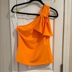 Orange One-Shoulder Top